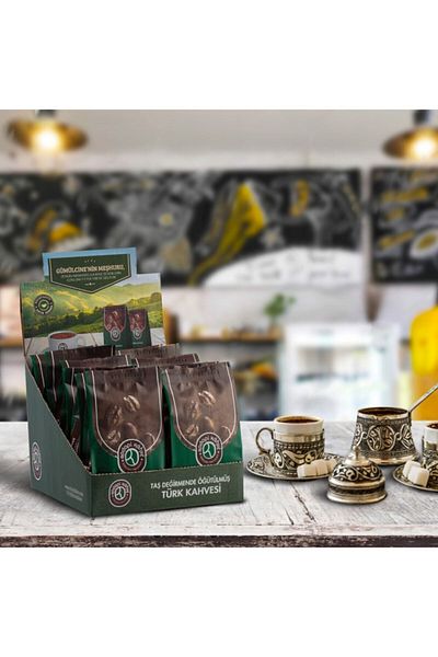 RODOPİ KAHVE Rodopi Stone Mill Turkish Coffee 12 Pack