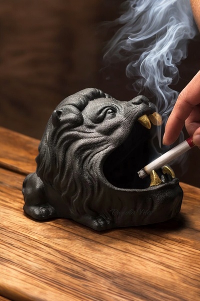 PICCOLA VITA Τασάκι Διακοσμητικό Τασάκι με Χρυσά Δόντια |   Δώρο έννοιας αγάπης για τον εραστή