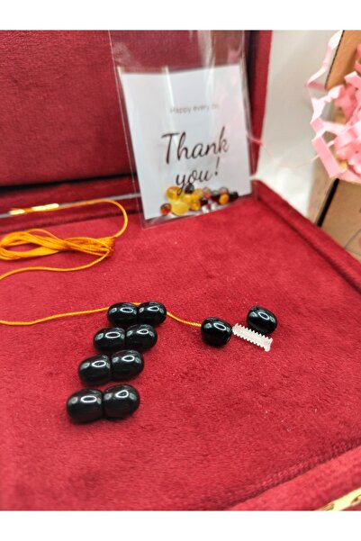 KehribarCo طقم إصلاح العنبر مشبك 100 سم سلسلة وحبوب العنبر - مشبك أصفر ليموني...