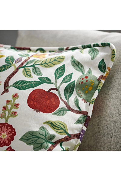 IKEA Vildpersilja Cushion Cover, Floral Print, 50X50 cm
