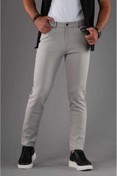 Denim Чоловічі джинси, облягаючі, кольору каменю та зі звичайними штанинами