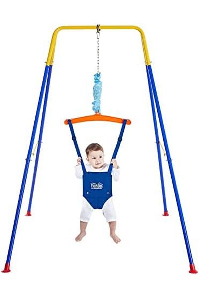 Star Kids Vanlio Baby Door Jumper with Stand for Ages 6-24 Months, Adjustable Chain, Easy Assembly and Storage