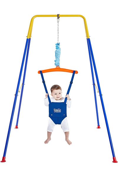 Star Kids Vanlio Baby Door Jumper with Stand for Ages 6-24 Months, Adjustable Chain, Easy Assembly and Storage