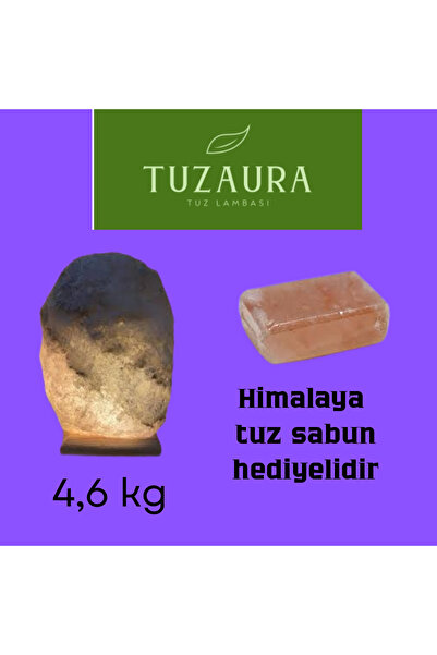 AURASALT Çankırı dogal model elde cekıclenmıs tuz lambası 4,6 KG agırlıgında