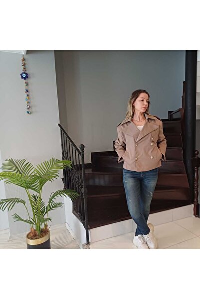 JEANS STAR Trençkot Astarlı Kadın Yeni Sezon