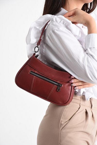 NahitaTyana Geantă de mână și de umăr de lux Claret Red pentru femei