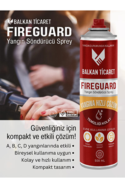 Balkan Ticaret FireGuard Yangın Söndürücü Sprey - FireGuard - Motosiklet Uyum...