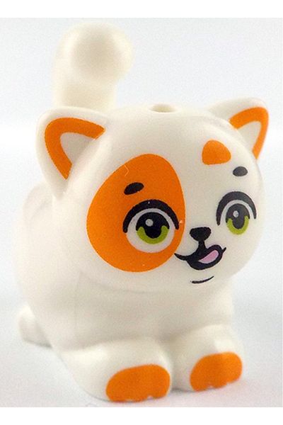 LEGO White Cat Minifigure Accessory Custom Moc