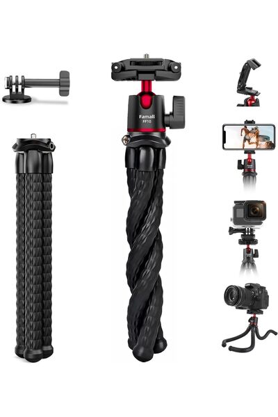 Kipgsm Çok Fonksiyonlu Teleskopik Esneyebilen Tripod Uzaktan Kumanda Aparatlı...
