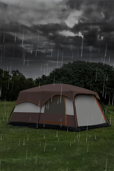 Nurcamp 10 Kişilik 2 Odalı Geniş Dayanıklı Tenteli Kamp Çadırı 430x305x200