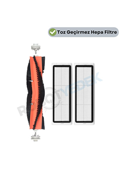 robotyedek Xiaomi X10 - Compatible Replacement Main Brush and Hepa Filter (3 ...