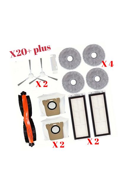 LİN GRUP Xiaomi Mi Robot X20+ Plus Compatible Brush Spare Parts Set