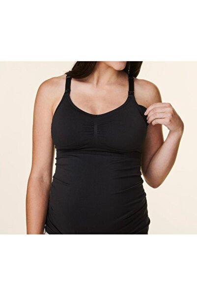 Meralles Likralı Destekli Dikişsiz Tek Katlı Anne Emzirme Atleti Emzirme Için Ayarlanabilir Askılı