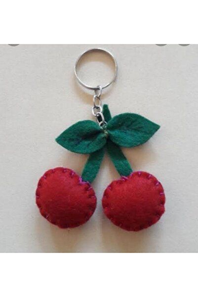 BFATASARIM سلسلة مفاتيح من الفيلت والكرز والكرز