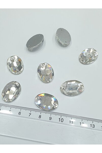 CRYSTALSHOP Rekvizit kamen - 18*25 mm ovalni kristal (24 kom)