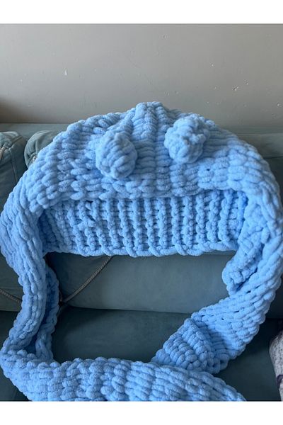 Trend Marfa Plush Knitted Scarf Shawl