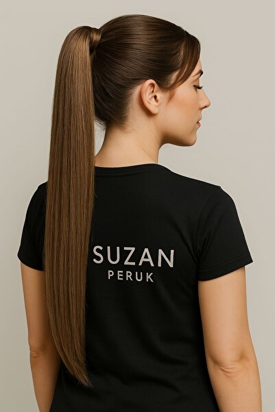 Suzan Peruk Gerçek Saç Doğal At Kuyruğu Tak ve Çık saç ve Her renk var