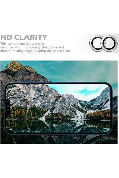Fibaks Apple Iphone 13 & Iphone 13 Mini Uyumlu Kamera Lens Koruyucu