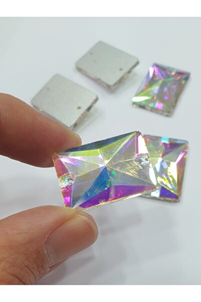 CRYSTALSHOP حجر عمود - جانجان مستطيل 18*25 مم (24 قطعة)