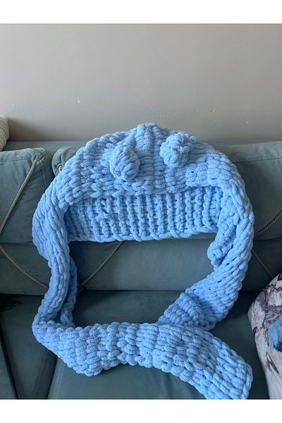 Trend Marfa Plush Knitted Scarf Shawl