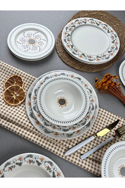 Store Porser Sunflower 24 Parça Yemek Takımı