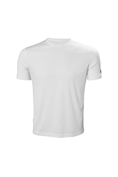 Helly Hansen تي شيرت أبيض برقبة دائرية للرجال من Tech