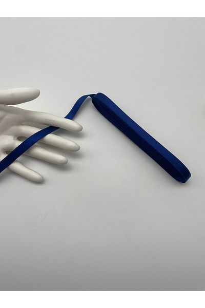 Ak Tuhafiye Σατέν κορδέλα Navy Blue 10 μέτρα, Συσκευασία-Στολισμός-Διακόσμηση-Κορδέλες προίκας Νο:36