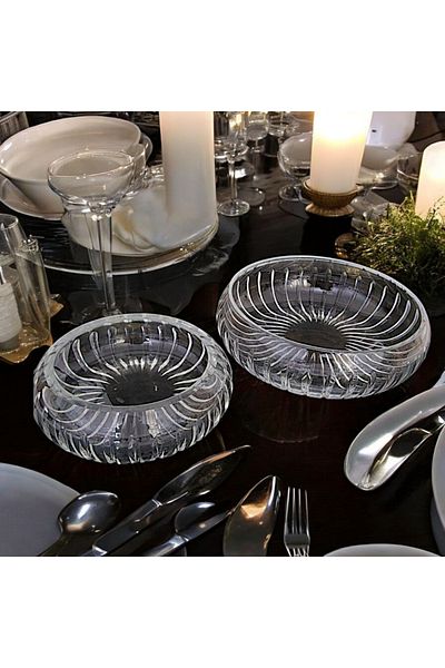 AYZ HOME Cut Crystal Glass Bowl Set - Tableware Presentation / Dowry Bowl Set