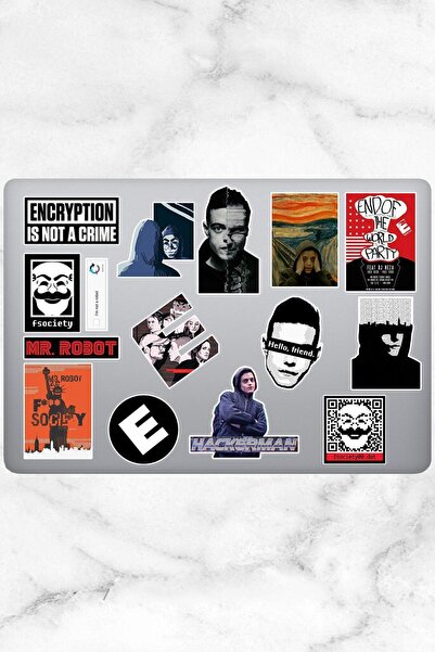 hediyenebak Set naljepnica sa motivom gospodina Robota - Naljepnica za laptop...