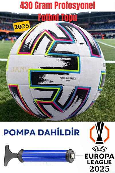 Janva UEFA Şampiyonlar Ligi Futbol Topu 430 Gram Kaliteli Maç ve Antreman Pom...