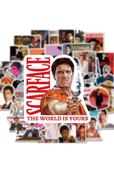 hediyenebak Scarface Sticker Set |   Laptop Agenda Notebook Tablet Phone Notebook Sticker Bullet Journal