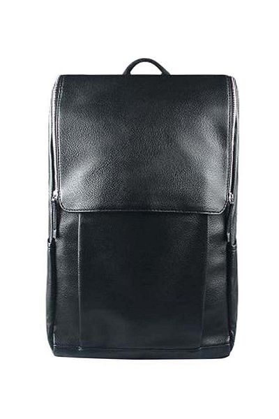 Generic Leather Travel Backpack Black