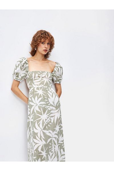 Ltb Basic Floral Woven Dress