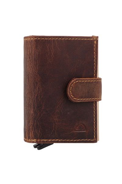 Greenburry Vintage Wallet Rfid Protection Leather 8 Cm