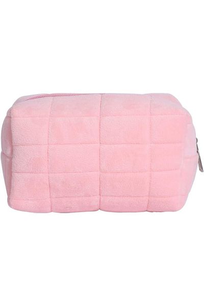 COOYA Makeup Bag with Zipper,Cosmetic Beauty Bag for Women,Plush Storage Bag,Travel Toiletry Bag