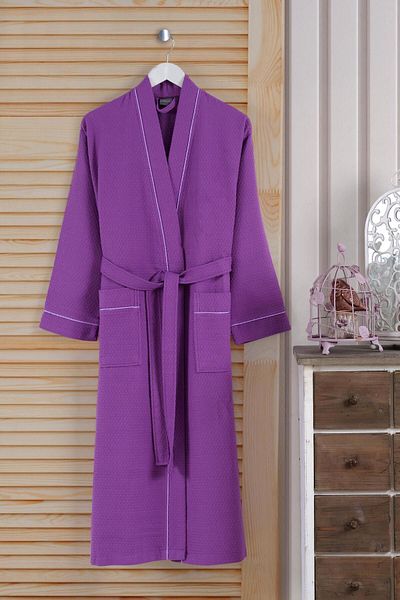 VAROL Μπουρνούζι Pique γιακά Kimono Series Dama
