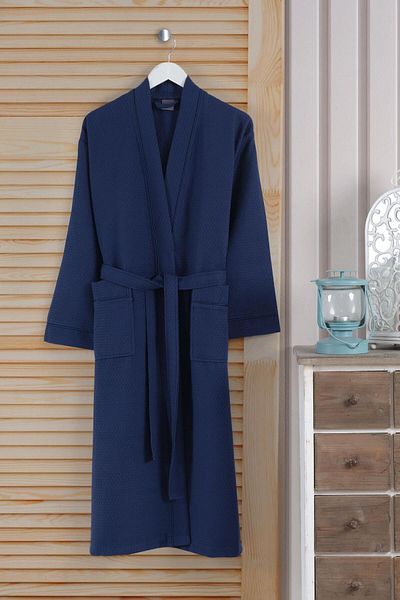 VAROL Μπουρνούζι Pique γιακά Kimono Series Dama