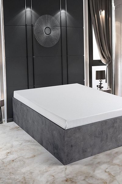 VAROL Seria Zeus Cearşaf Pat Hotel Satin Bumbac 180x280cm