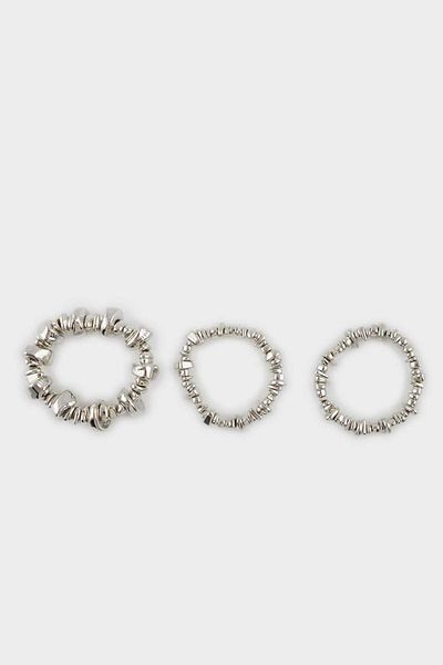 DeFacto Women's 3-Piece Silver Bracelet E6731Axns