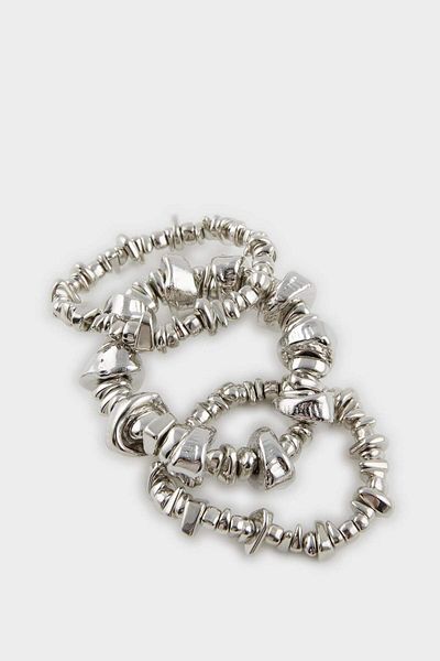 DeFacto Women's 3-Piece Silver Bracelet E6731Axns