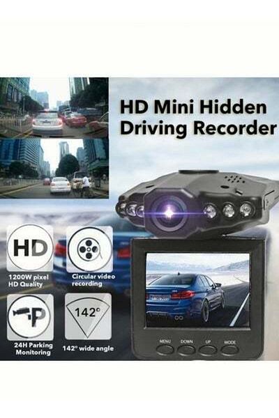 HALAMODO Mini car dash cam, voice-controlled and wireless car camera with HDR night vision, 24-hour parking m