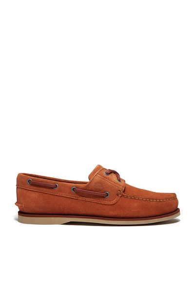 Timberland Κλασικό Παπούτσι Βάρκας Πορτοκαλί Suede Loafer