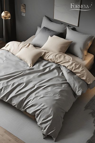 Formeya Elastic Sheet Duvet Cover Set Double (with 2 Pillowcases)
