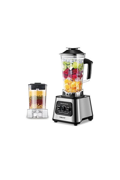 SOKANY Juicer Blender, 2.5 Litre, 6000W Multi-Function High Speed Blender Ice Crusher SK-999 Black