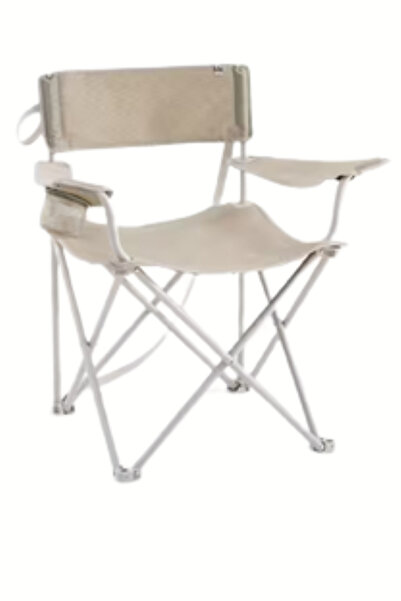 Decathlon Katlanır Kamp Sandalyesi Ilser Krem Basic XL