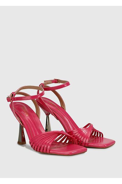 Provoq Sandale cu toc pentru femei fuchsia