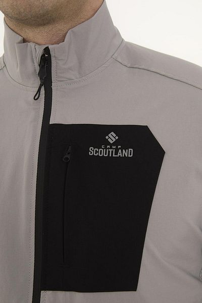 Camp Scoutland Camp255 Outdoor Tactical Water Repellent Ανδρικό φούτερ με φερμουάρ από πέτρα