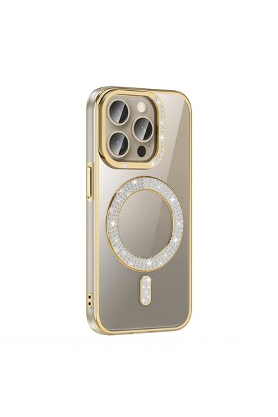 Ummeslem حافظة متوافقة مع هاتف Apple iPhone 15 Pro بتصميم حجر الماس وغطاء من ...