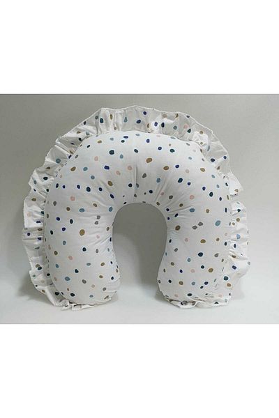 JULYA KİDS Frilly Breastfeeding Pillow and Support Cushion 100% Cotton Fabric