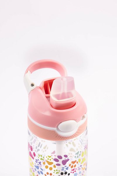 Cocobee Tritan Water Bottle, Push Button Open - Pink